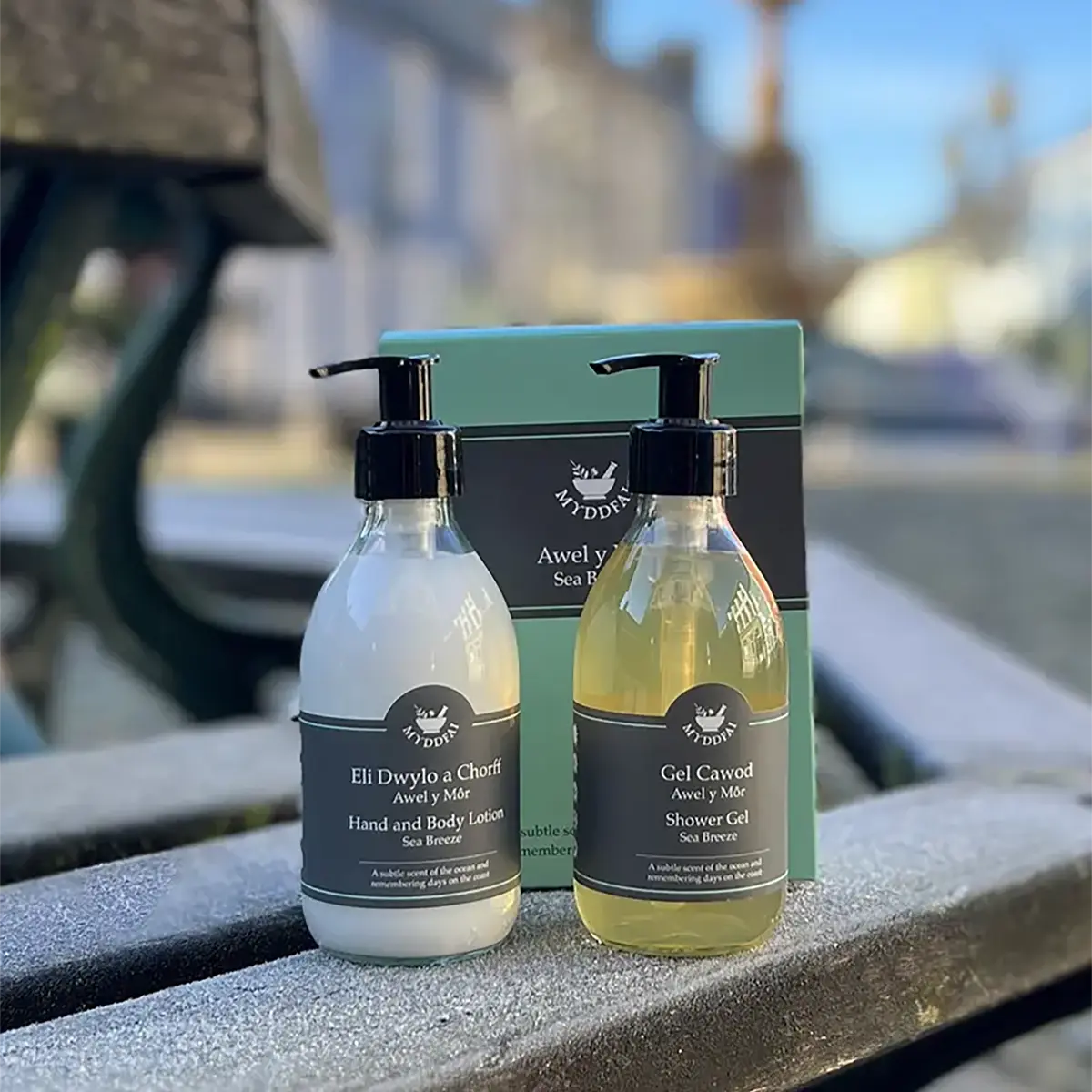 Shower Gel & Hand & Body Lotion Boxed Set Awel y Môr (Sea Breeze)