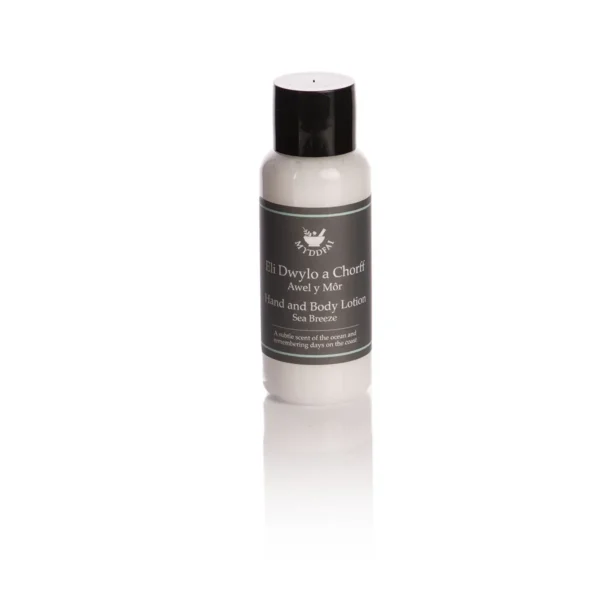 Hand and Body Lotion Awel y Môr (Sea Breeze 30ml Individual)