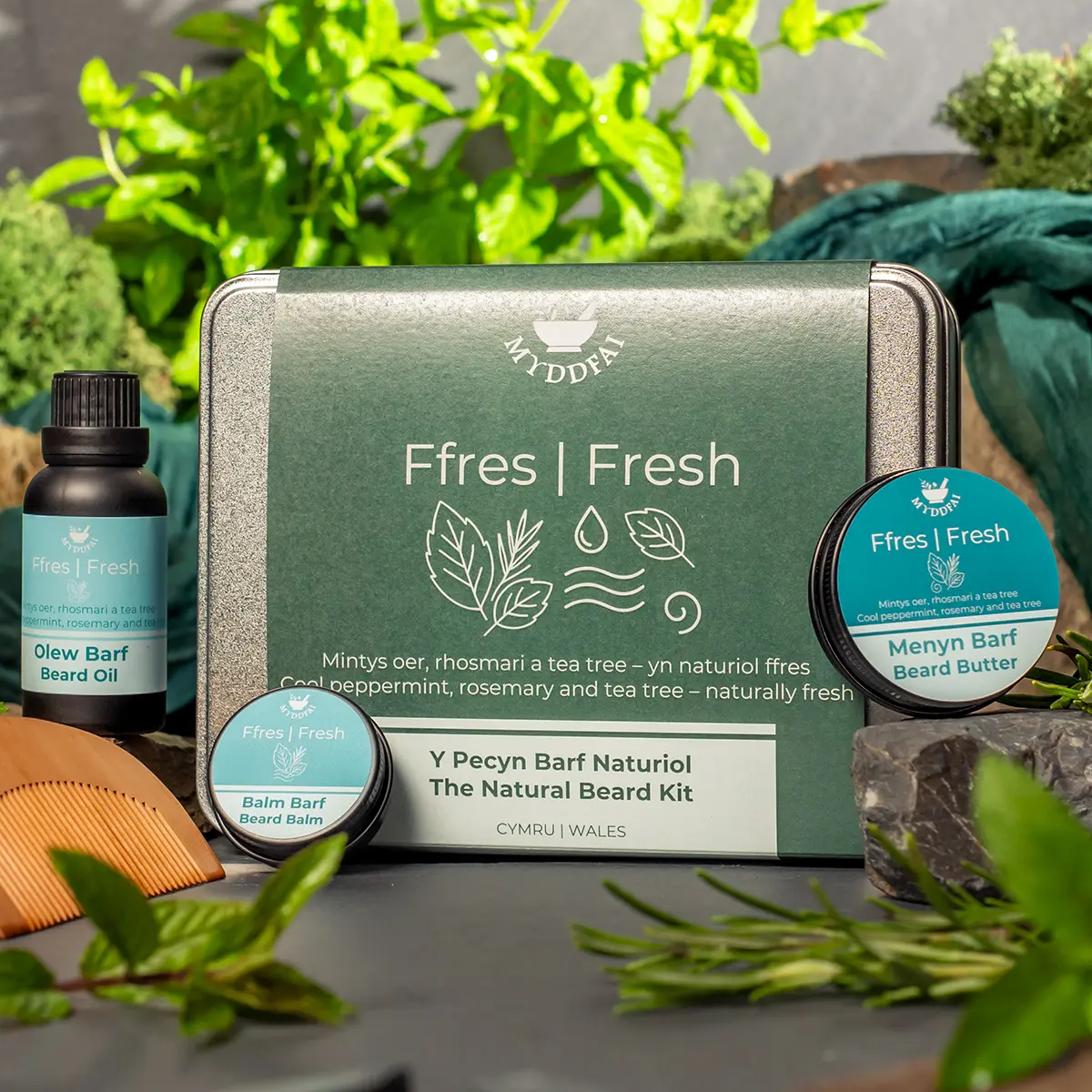 The Natural Beard Kit Ffres (Fresh)