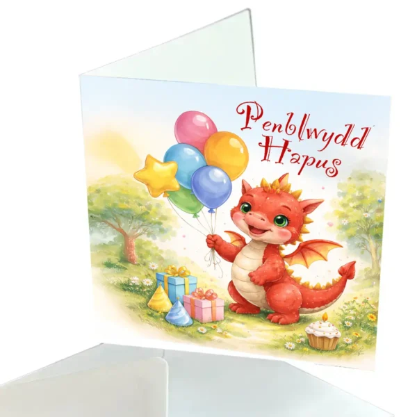 Greeting Card Happy Birthday (Dragon)