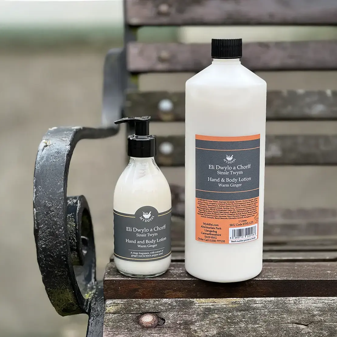 Hand & Body Lotion Sinsir Twym (Warm Ginger, 250ml bottle with 1L refill)