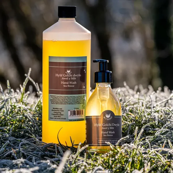 Hand Wash Awel y Môr (Sea Breeze, 250ml bottle with 1lt refill)