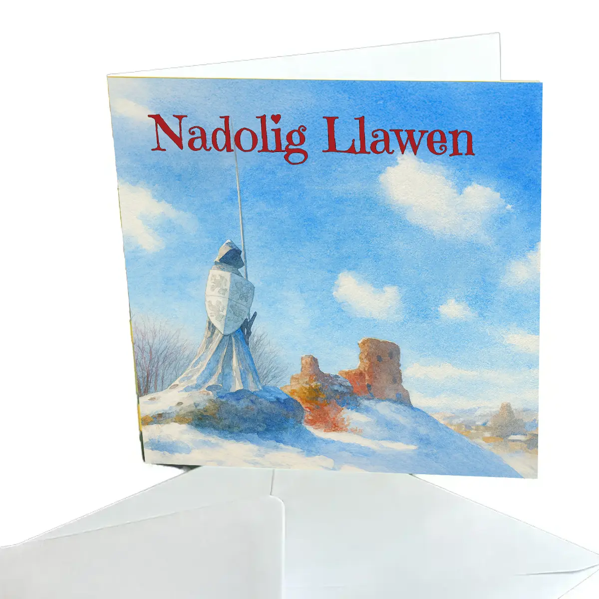 Christmas Card - Nadolig Llawen (Castle Ruins)