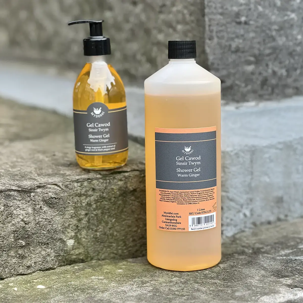 Shower Gel Sinsir Twym (Warm Ginger, 250ml bottle with 1L refill)
