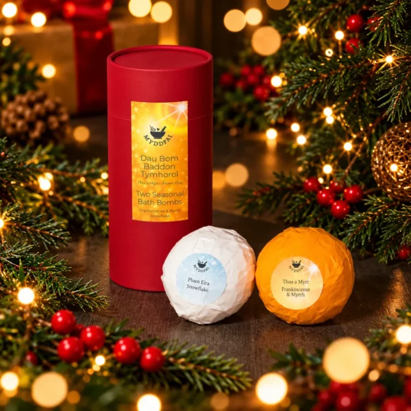 Two seasonal bath bombs - Day bombs madden tymhorol